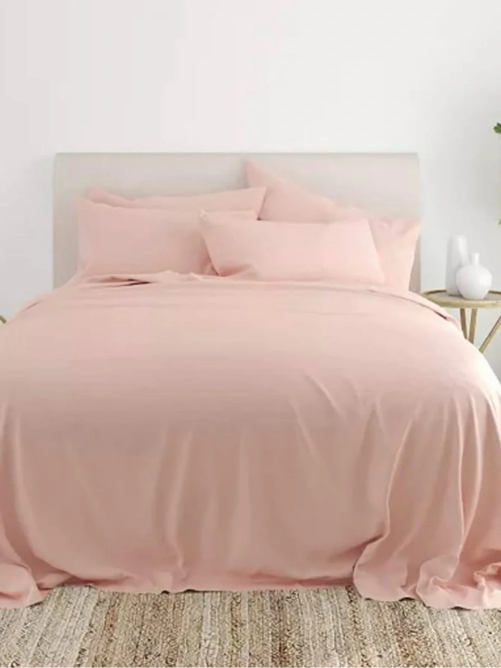 Que Blush Pink Duvet Cover Set